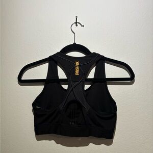 Gymshark Black and Gold Racerback Bra